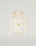 Ivory Satin Shirt